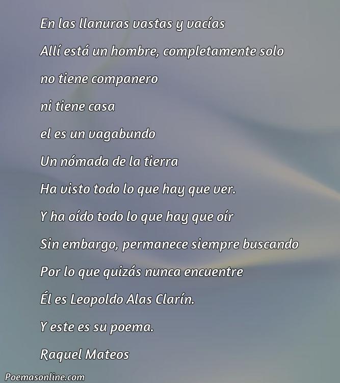 Excelente Poema de Leopoldo Alas Clarín, Poemas de Leopoldo Alas Clarín