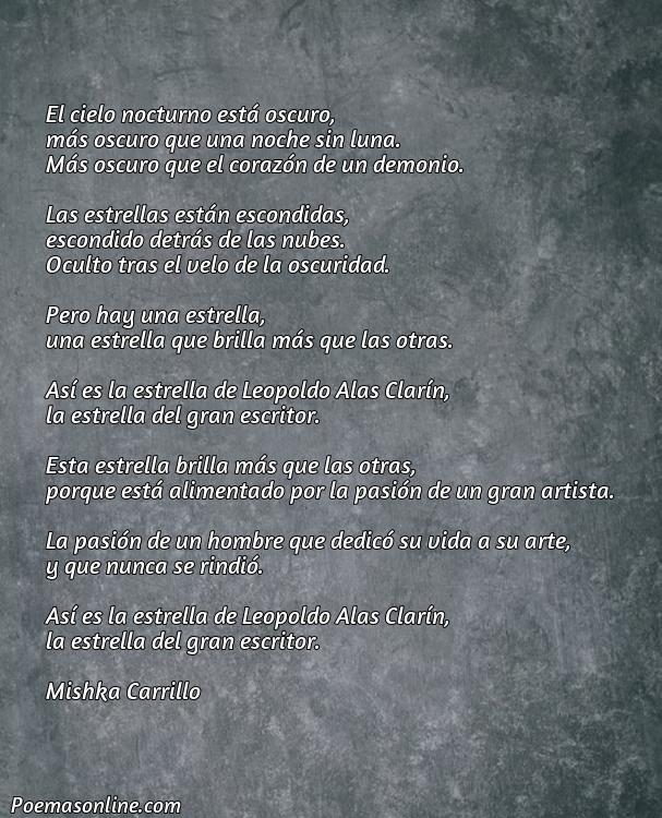 Mejor Poema de Leopoldo Alas Clarín, Cinco Mejores Poemas de Leopoldo Alas Clarín