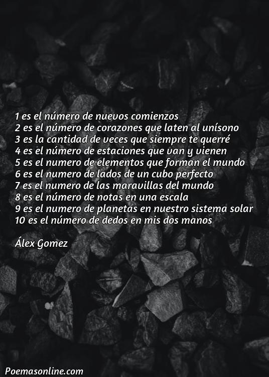 Corto Poema de los Números 1 al 10, Poemas de los Números 1 al 10