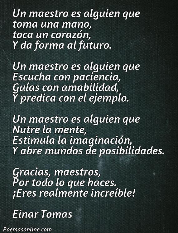 Lindo Poema de Maestros para sus Alumnos, 5 Mejores Poemas de Maestros para sus Alumnos