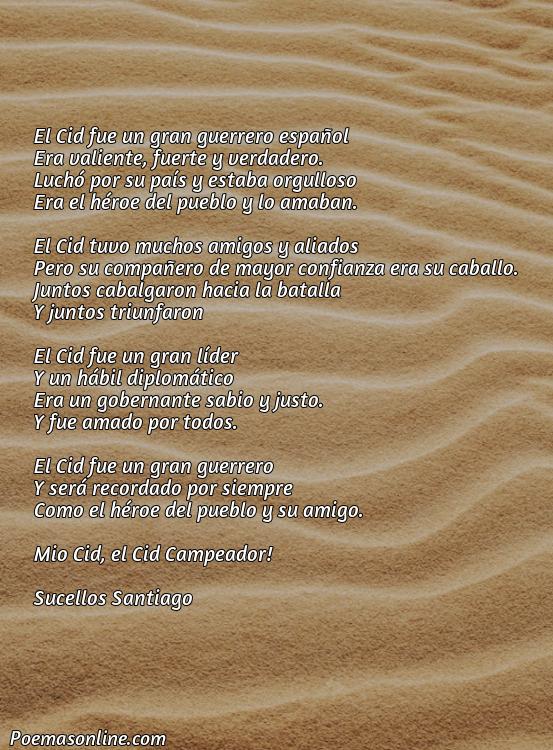 Reflexivo Poema de Mio Cid Personajes, 5 Poemas de Mio Cid Personajes