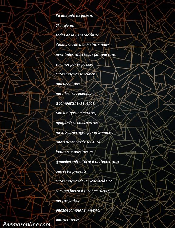 Lindo Poema de Mujeres de la Generación 27, Cinco Poemas de Mujeres de la Generación 27