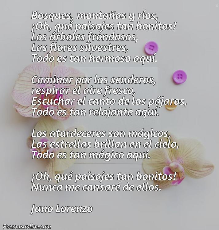 Corto Poema de Paisajes Bonitos, Cinco Poemas de Paisajes Bonitos