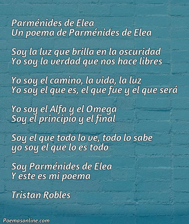 Corto Poema de Parmenides de Elea, Cinco Mejores Poemas de Parmenides de Elea