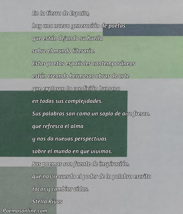 Hermoso Poema de Poetas Españoles Actuales, Cinco Mejores Poemas de Poetas Españoles Actuales