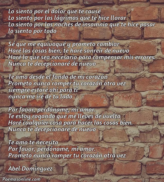 Excelente Poema de Reconciliación para mi Esposa, Poemas de Reconciliación para mi Esposa
