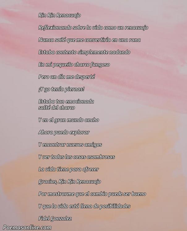 Mejor Poema de Rin Rin Renacuajo, Poemas de Rin Rin Renacuajo