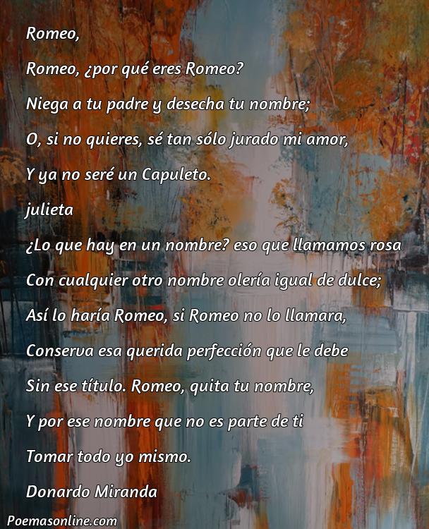 Lindo Poema de Romeo y Julieta Corto, Poemas de Romeo y Julieta Corto