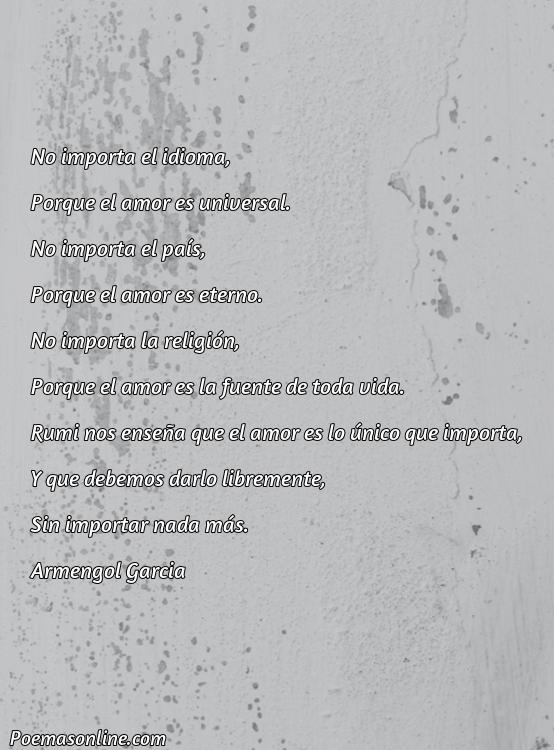 Corto Poema de Rumi en Castellano, Cinco Poemas de Rumi en Castellano