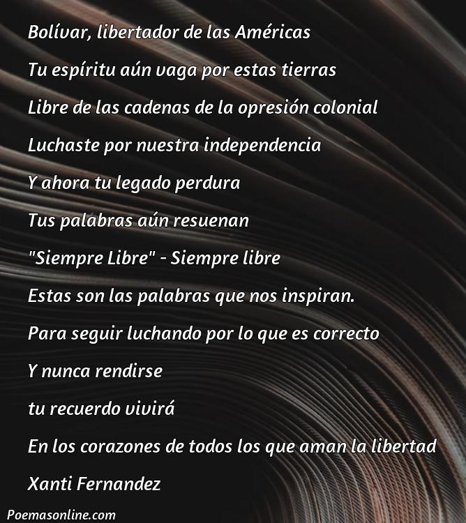 Hermoso Poema de Simón Bolívar, Poemas de Simón Bolívar