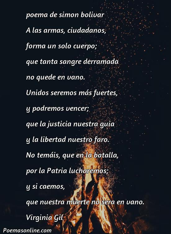 Reflexivo Poema de Simón Bolívar, Cinco Poemas de Simón Bolívar