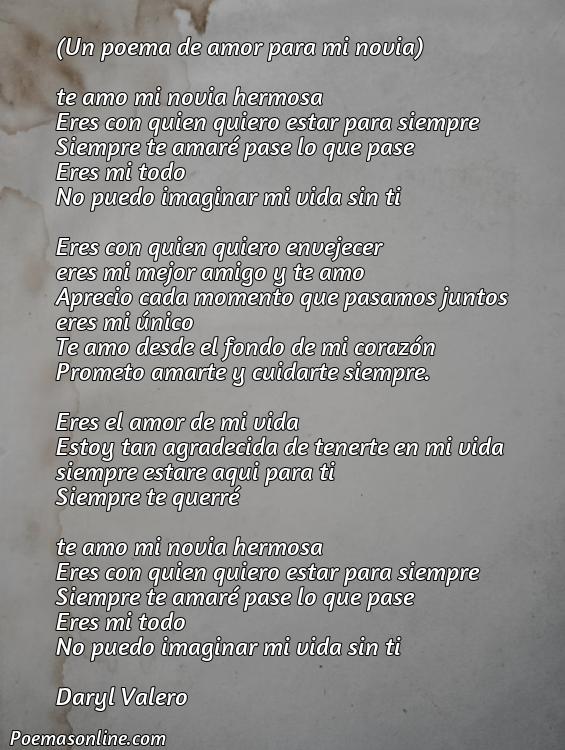 Inspirador Poema de te Amo para mi Novia, Poemas de te Amo para mi Novia