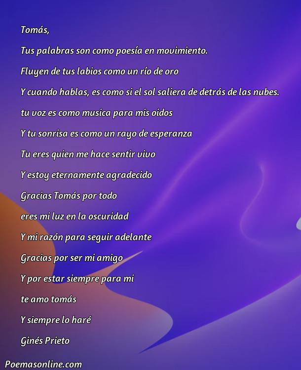 Reflexivo Poema de Tomas Morales Castellano, Poemas de Tomas Morales Castellano