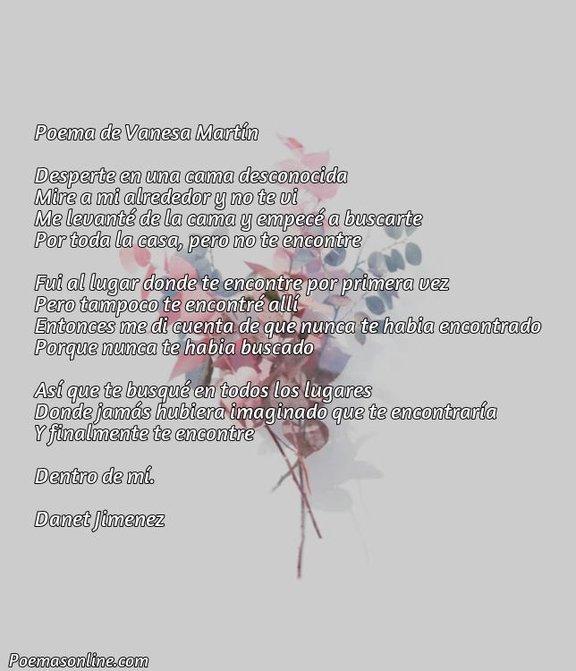 Excelente Poema de Vanesa Martin, Cinco Poemas de Vanesa Martin