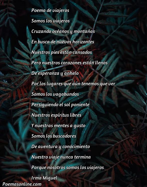 Corto Poema de Viajeros, Poemas de Viajeros