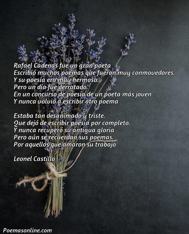 Reflexivo Poema Derrota de Rafael Cadenas, 5 Poemas Derrota de Rafael Cadenas