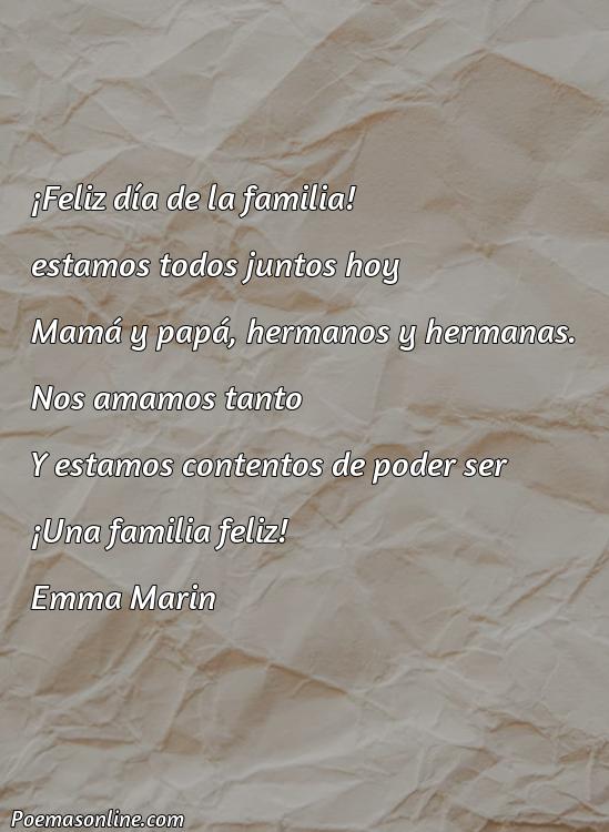 Corto Poema Día de la Familia para Nivel Inicial, Poemas Día de la Familia para Nivel Inicial