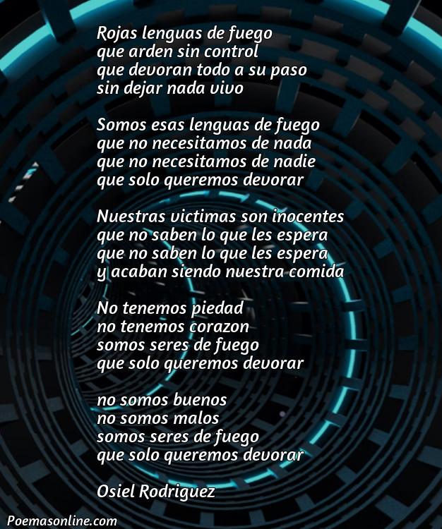 Mejor Poema Dos Rojas Lenguas de Fuego, Poemas Dos Rojas Lenguas de Fuego