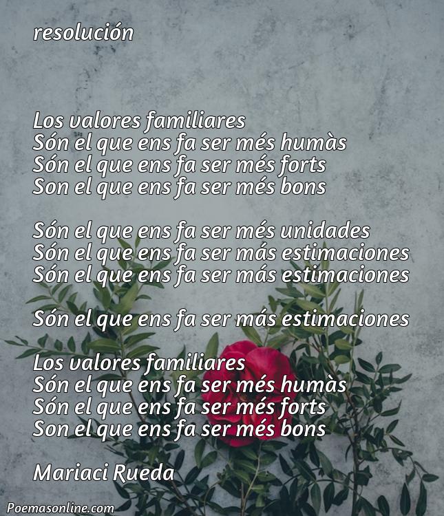 Corto Poema en Catalán sobre Valores Familia, Poemas en Catalán sobre Valores Familia