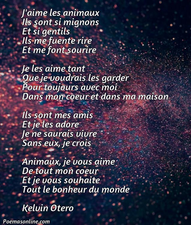 Corto Poema en Francés sobre Animales, Poemas en Francés sobre Animales