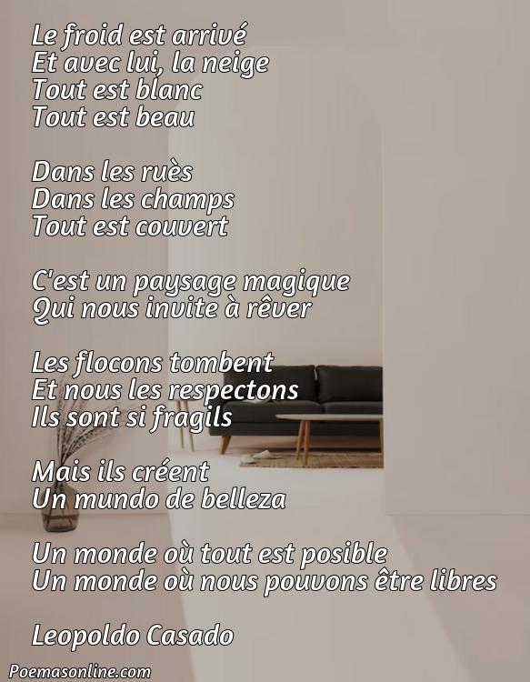 Corto Poema en Francés sobre Invierno, 5 Poemas en Francés sobre Invierno