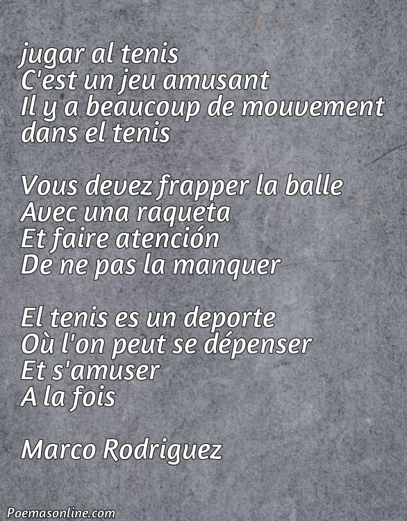 Reflexivo Poema en Francés sobre Tenis, Cinco Mejores Poemas en Francés sobre Tenis