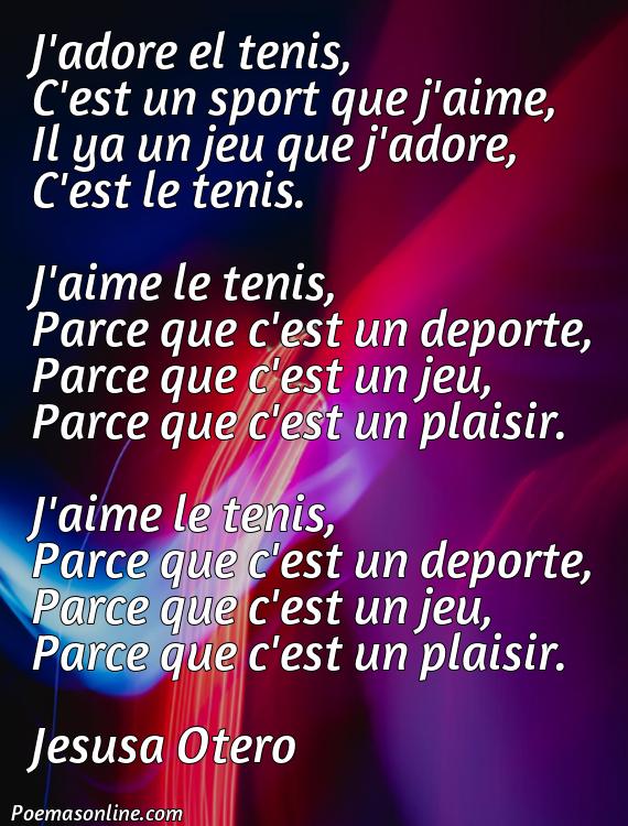 Excelente Poema en Francés sobre Tenis, Poemas en Francés sobre Tenis
