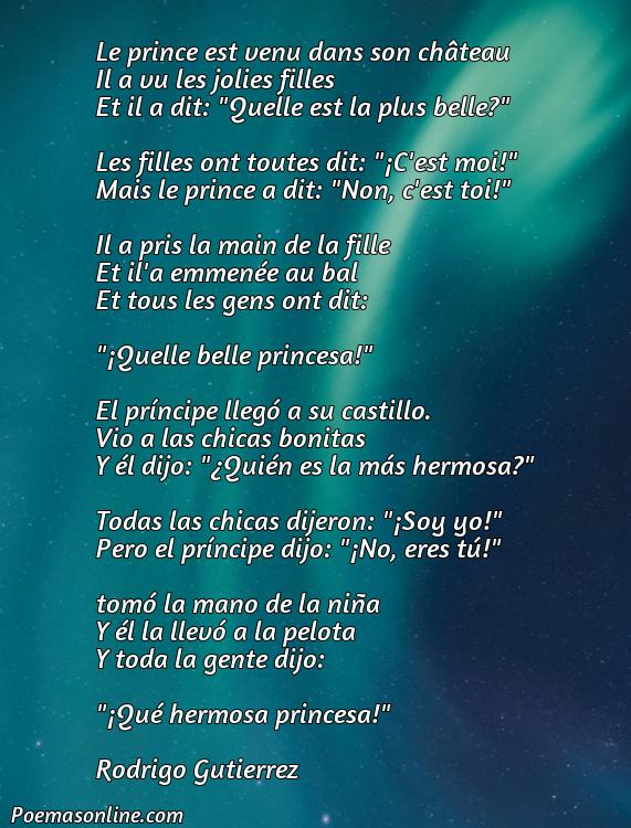 Hermoso Poema en Francés sobre un Príncipe, Poemas en Francés sobre un Príncipe