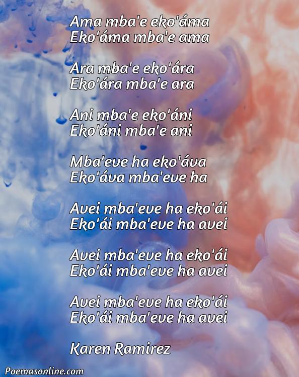 Lindo Poema en Guaraní para Mama, Poemas en Guaraní para Mama