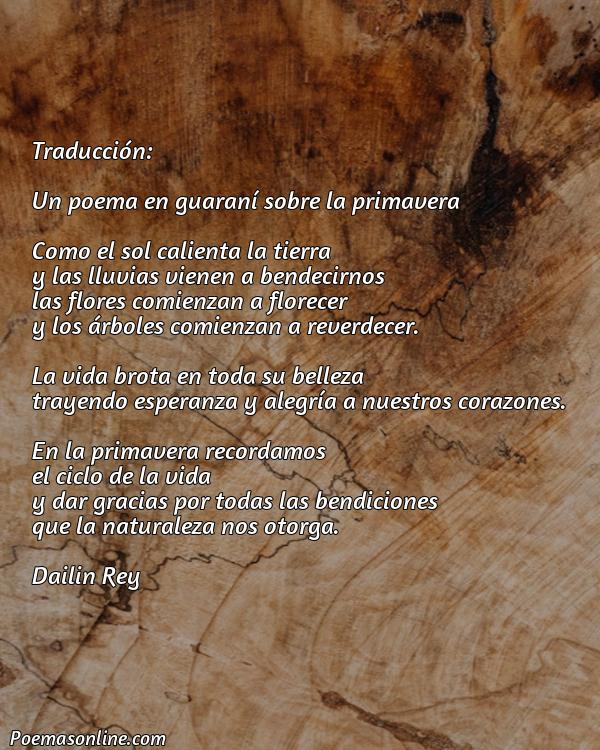 Mejor Poema en Guaraní sobre la Primavera, Poemas en Guaraní sobre la Primavera