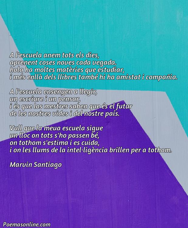 Lindo Poema en Valenciano sobre la Escuela, Poemas en Valenciano sobre la Escuela