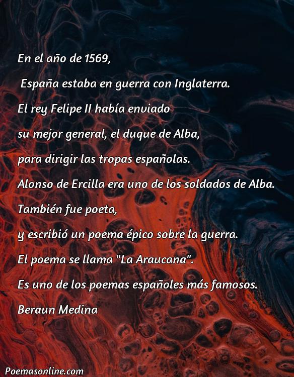 Corto Poema Épico de Alonso de Ercilla, Cinco Mejores Poemas Épico de Alonso de Ercilla