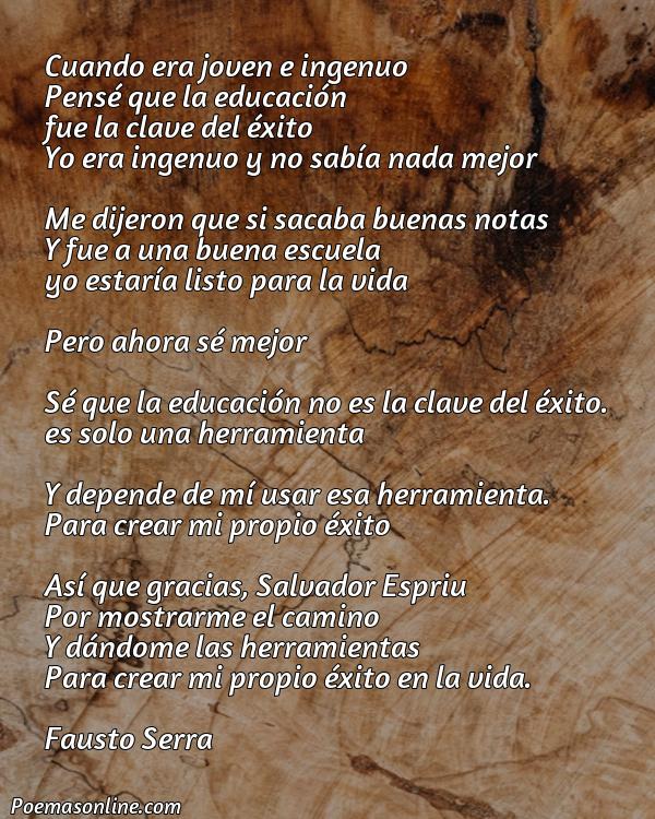 Hermoso Poema Espriu sobre Educació, Poemas Espriu sobre Educació