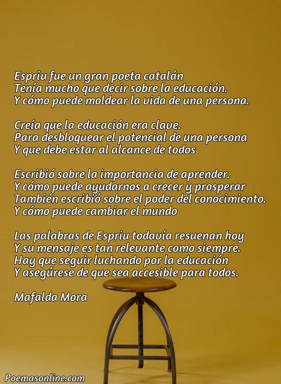 Hermoso Poema Espriu sobre Educació, Poemas Espriu sobre Educació