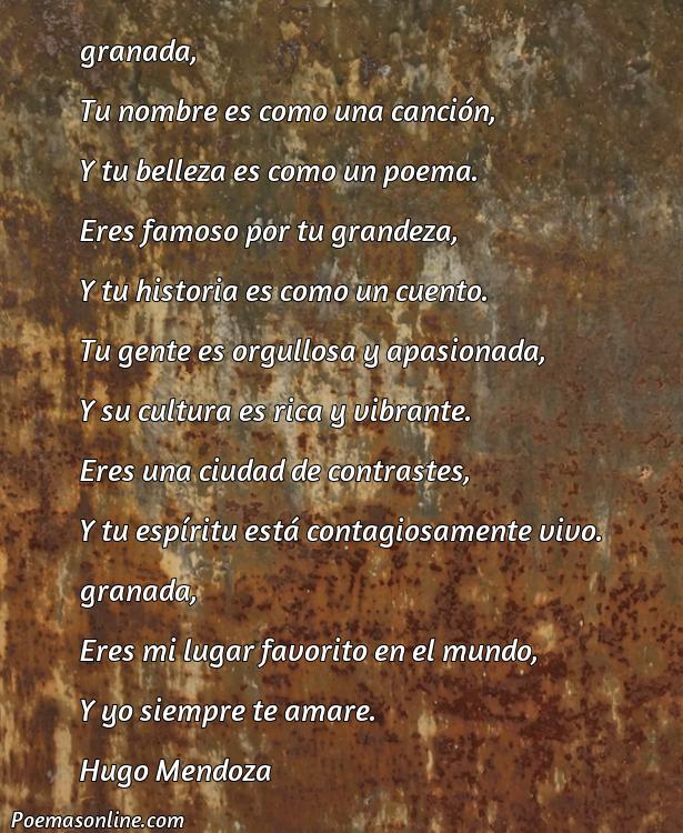 Hermoso Poema Famoso sobre Granada, 5 Mejores Poemas Famoso sobre Granada