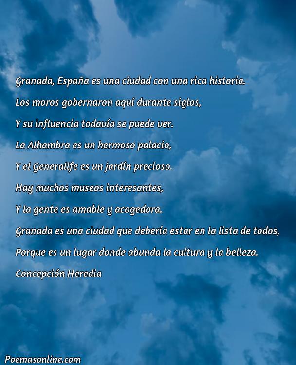 Hermoso Poema Famoso sobre la Ciudad de Granada, 5 Mejores Poemas Famoso sobre la Ciudad de Granada