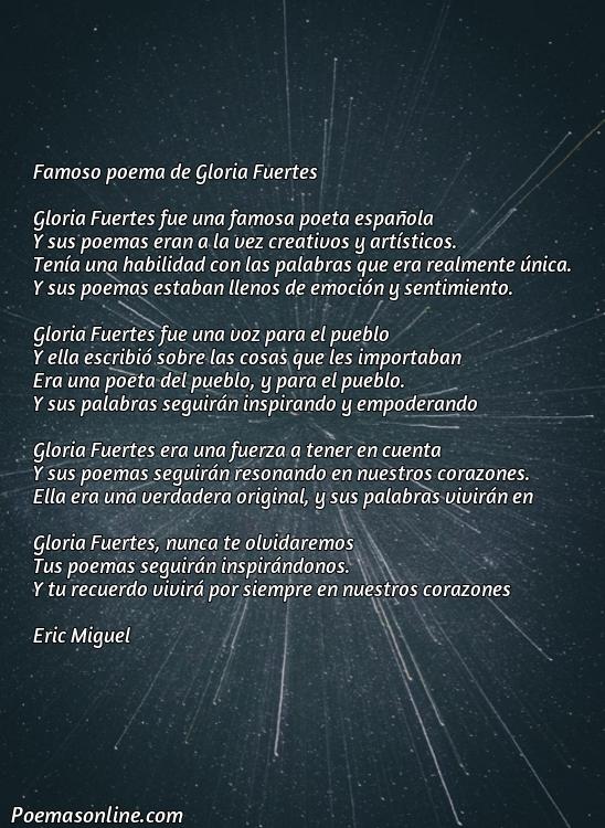 Lindo Poema Famosos de Gloria Fuertes, 5 Poemas Famosos de Gloria Fuertes