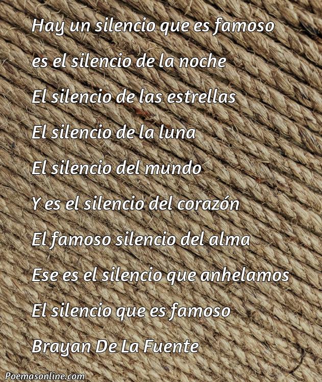 Reflexivo Poema Famosos sobre Silencio, Cinco Poemas Famosos sobre Silencio