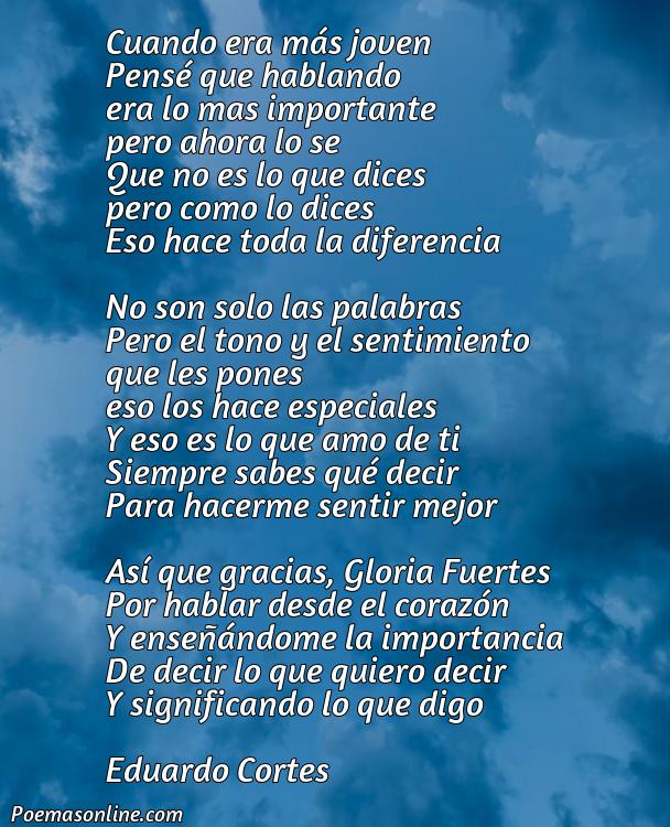 Inspirador Poema Gloria Fuertes sobre Hablar, Poemas Gloria Fuertes sobre Hablar