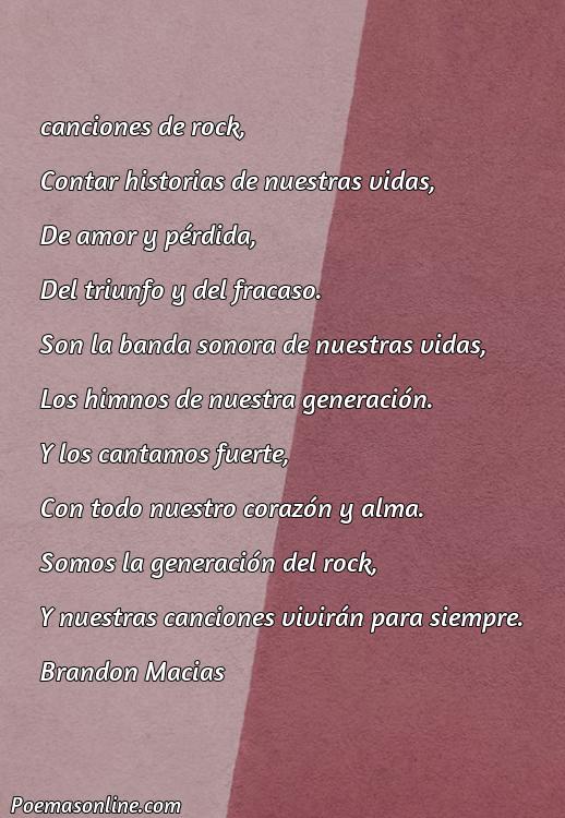 Corto Poema Hechos Canciones de Rock, 5 Poemas Hechos Canciones de Rock