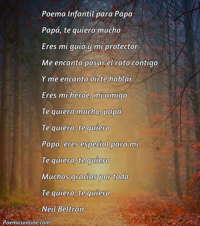 Lindo Poema Infantil para Papa, Poemas Infantil para Papa