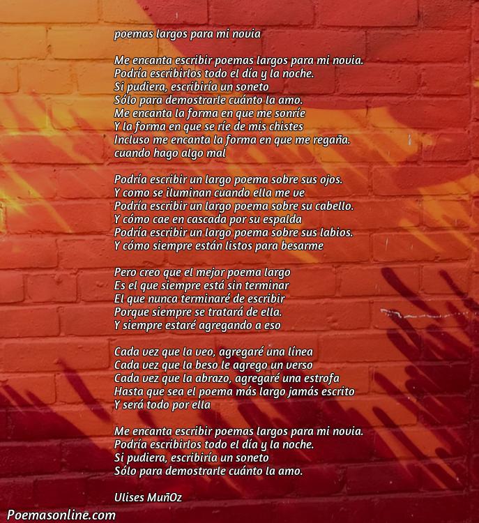 Reflexivo Poema Largas para mi Novia, 5 Mejores Poemas Largas para mi Novia
