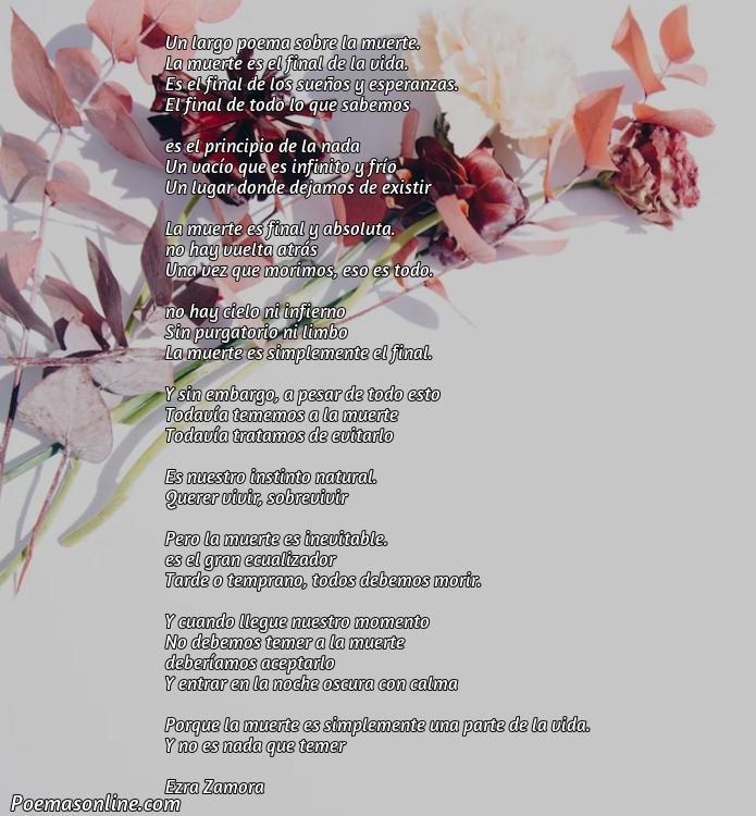 Reflexivo Poema Largo sobre la Muerte, 5 Mejores Poemas Largo sobre la Muerte