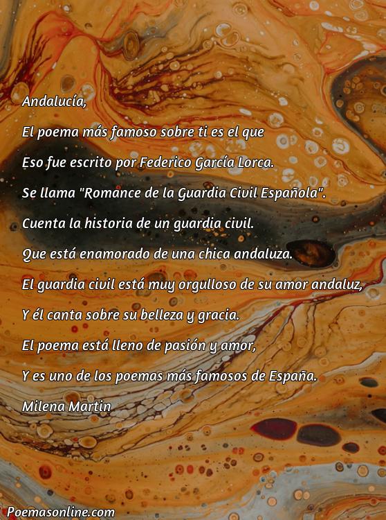 Inspirador Poema Mas Famoso sobre Andalucía, Cinco Mejores Poemas Mas Famoso sobre Andalucía