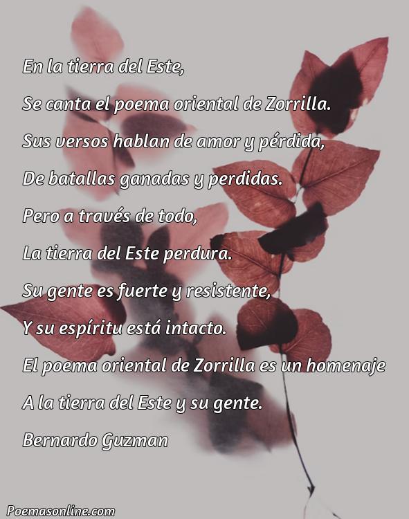 Inspirador Poema Oriental de Zorrilla, Poemas Oriental de Zorrilla
