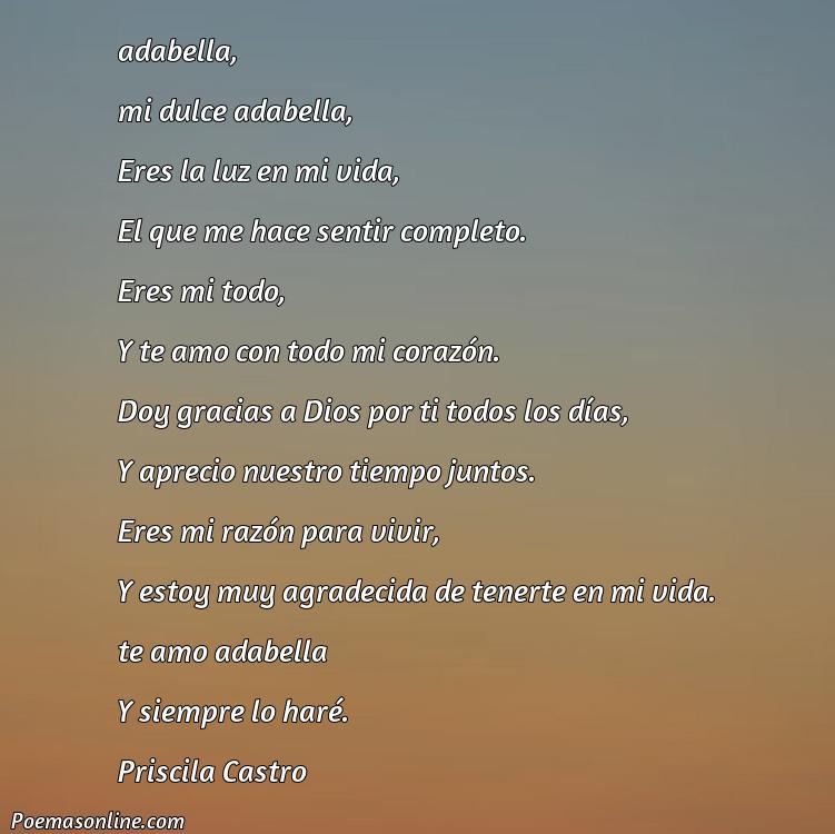 Excelente Poema para Adabella, Cinco Mejores Poemas para Adabella