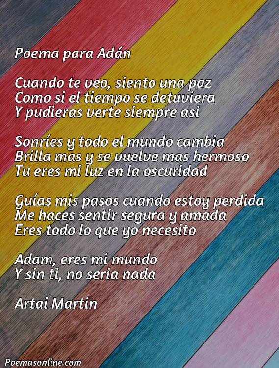 Reflexivo Poema para Adam, Poemas para Adam