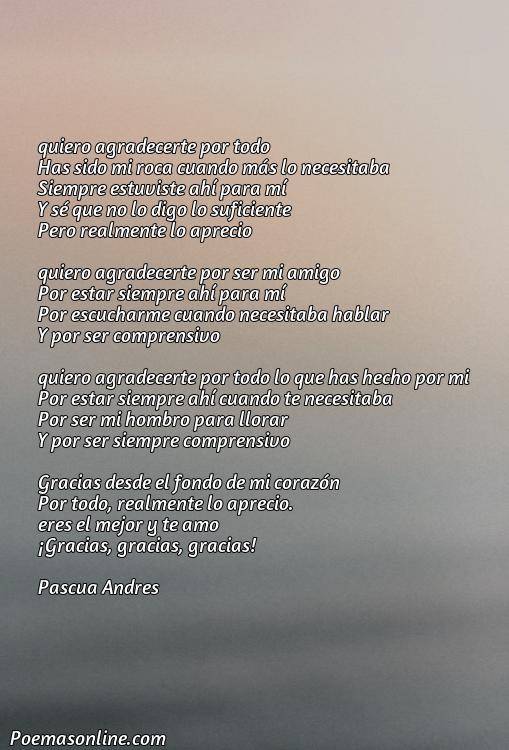 Corto Poema para Agradecer, Poemas para Agradecer