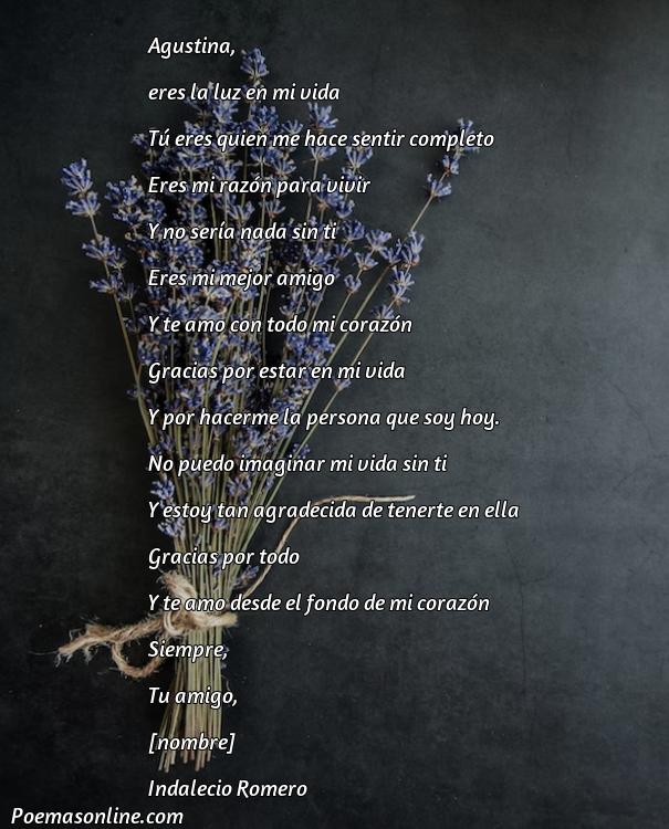 Mejor Poema para Agustina, Poemas para Agustina