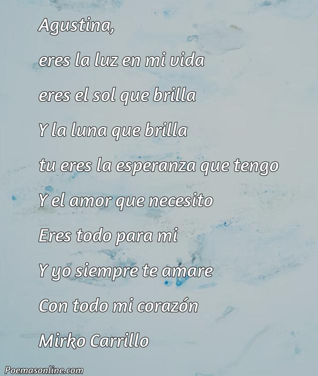 Corto Poema para Agustina, Cinco Poemas para Agustina
